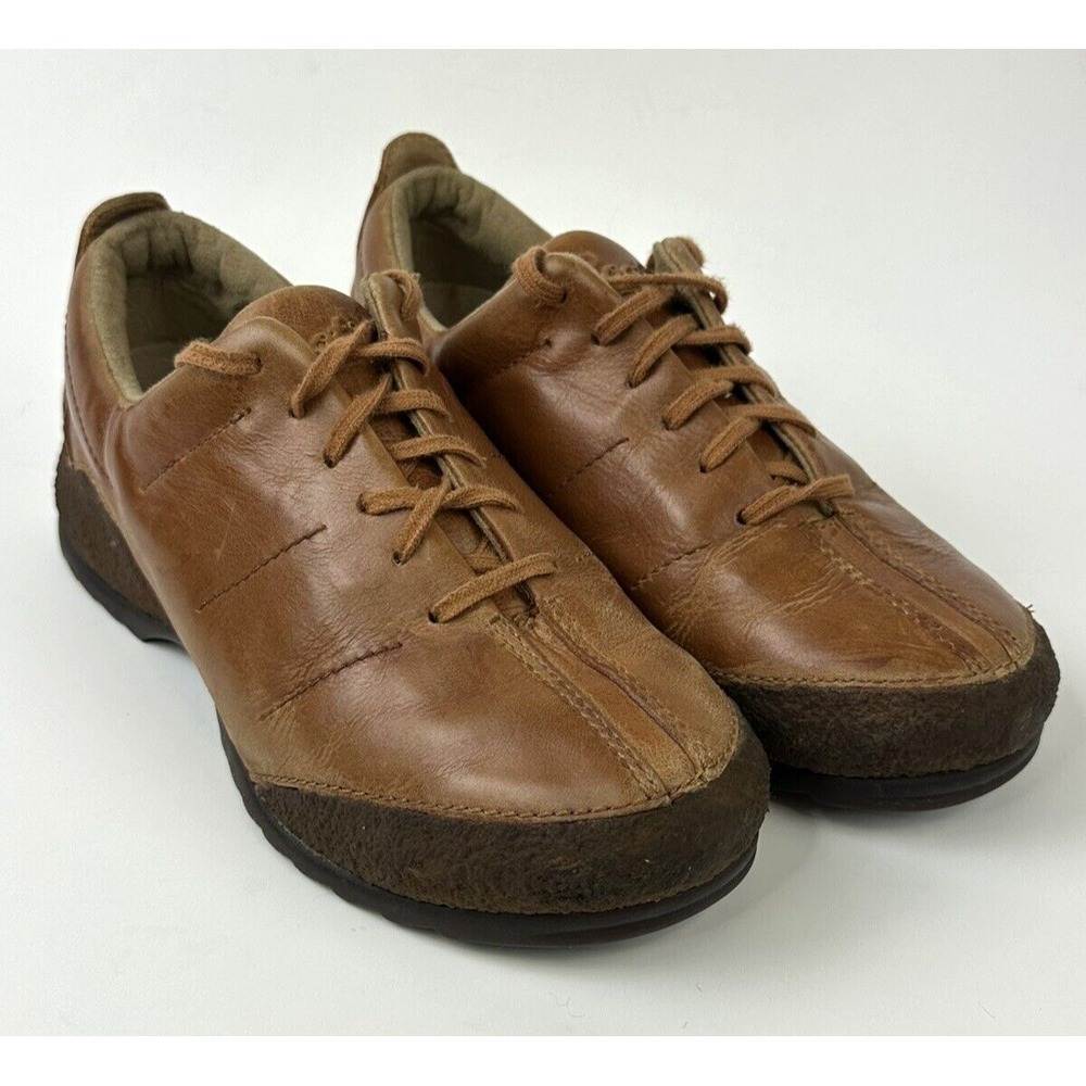 Roots Canada Leather Lace Up Shoes Womens Size 8 Brown Comfort Shoes Sneakers